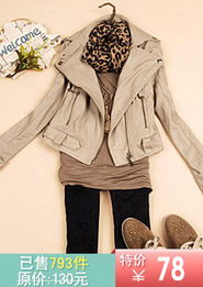 2012秋冬韩版潮流抓绒外套 中学生青少年女装新风尚
